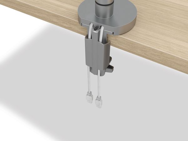 Single monitor arm clamp