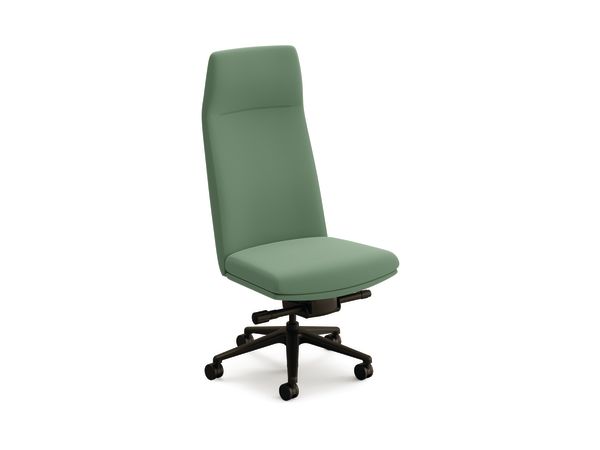 Mav Armless High-Back Chair with 5-Star Base