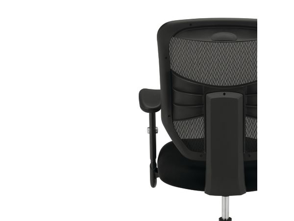 Prominent mesh task chair in Black