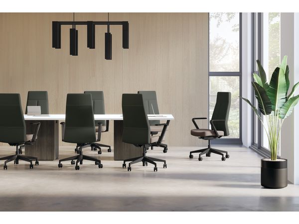 Cofi executive high-back chairs with Preside table.