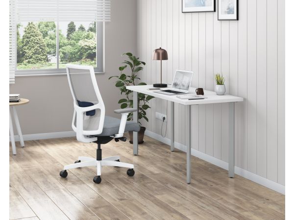 Ignition mesh task chair with Coze desk in home office