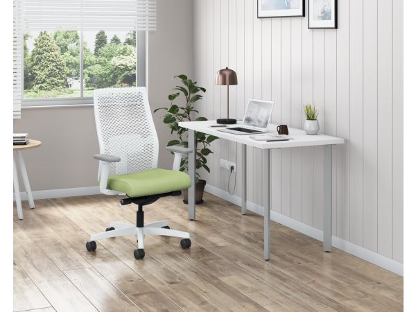 Ignition mesh task chair with Coze desk in home office