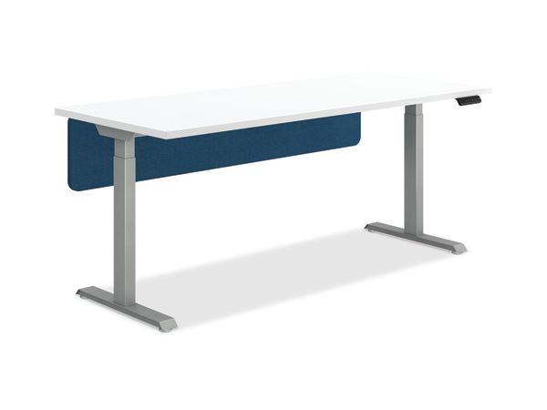 Fabric Modesty Universal Screens shown with Coordinate Desking