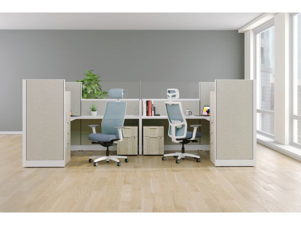 Ignition 2.0  task chairs with headrests at Accelerate workstations