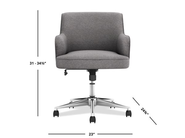 Matter task chair in Gray with chrome 5-star base