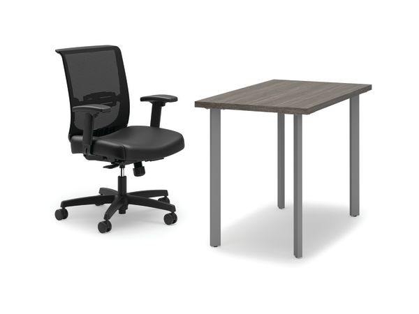 Coze desk with Convergence chair