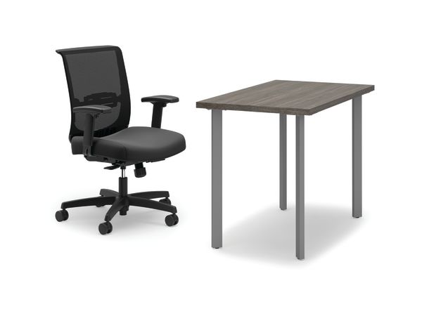 Coze desk with Convergence chair