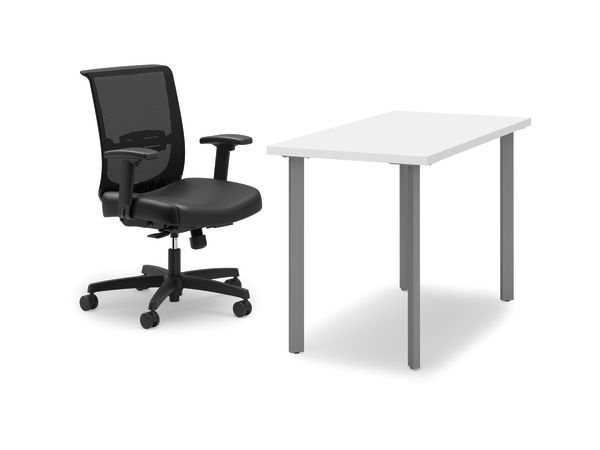 Coze desk with Convergence chair