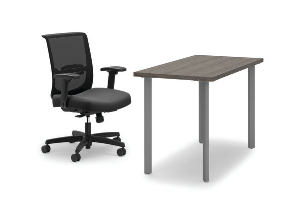 Coze desk with Convergence chair