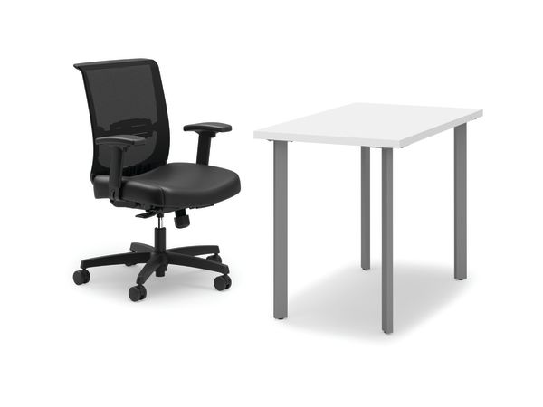 Coze desk with Convergence chair