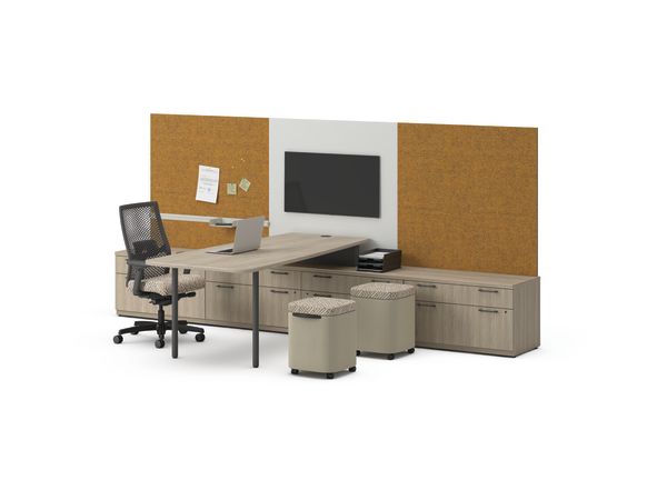 Concinnity Desking with Workwall Tiles and Ignition and Astir Seating.