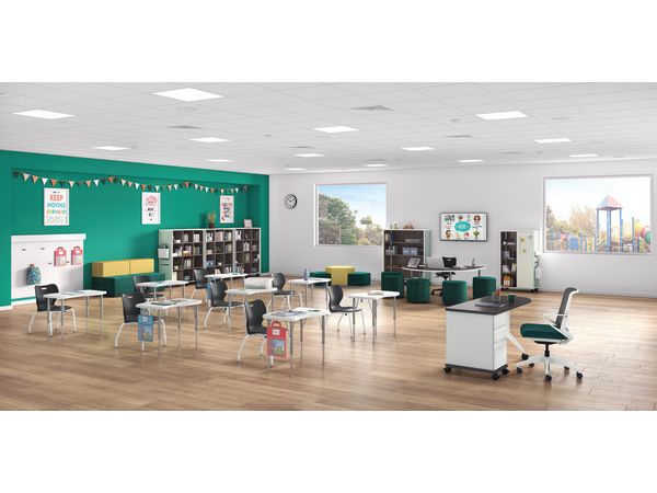 Build Table and Desks, SmartLink Desks, Cliq and SmartLink Seating and Class-ifi Storage.