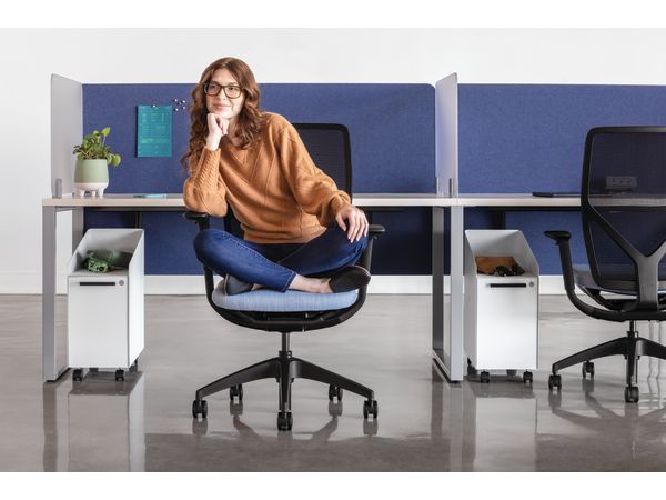 Flexion Seating, Voi Desks, Fuse Storage, Universal Screens