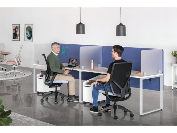 Flexion Seating, Voi Desks, Fuse Storage, Universal Screens, Tables