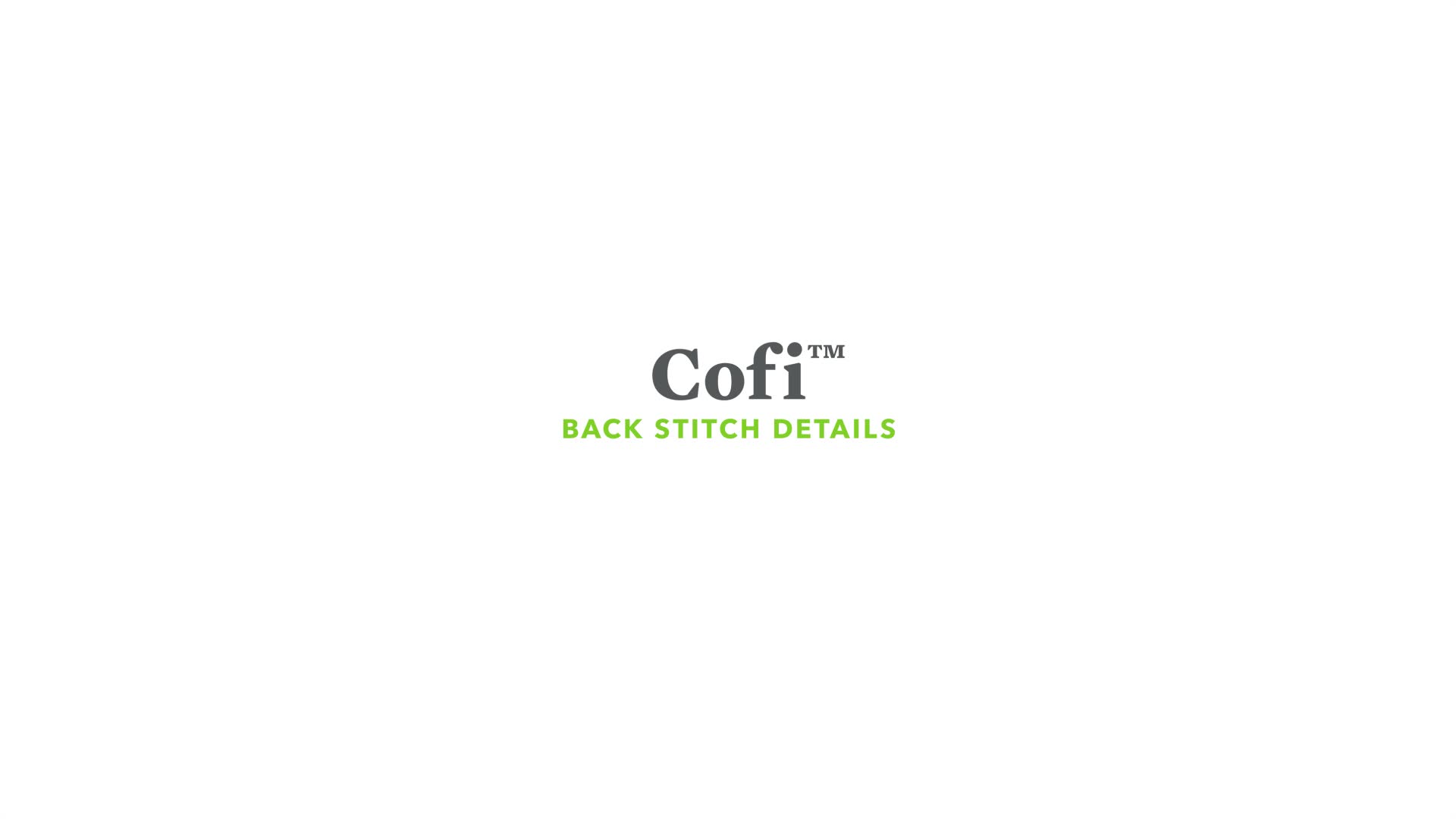 Cofi Stitch Detail Animation video link