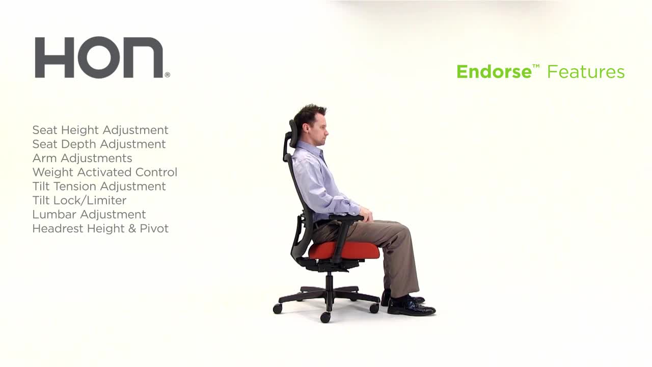 Endorse Mesh Back Functionality video link