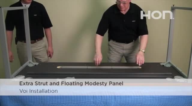 Voi Installation - Extra Strut and Floating Modesty Panel video link