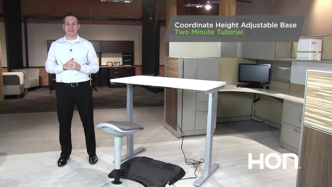 Coordinate Height Adjustable Base video link