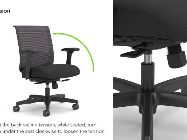 Convergence Task Chair Adjustment Instruction Animation.