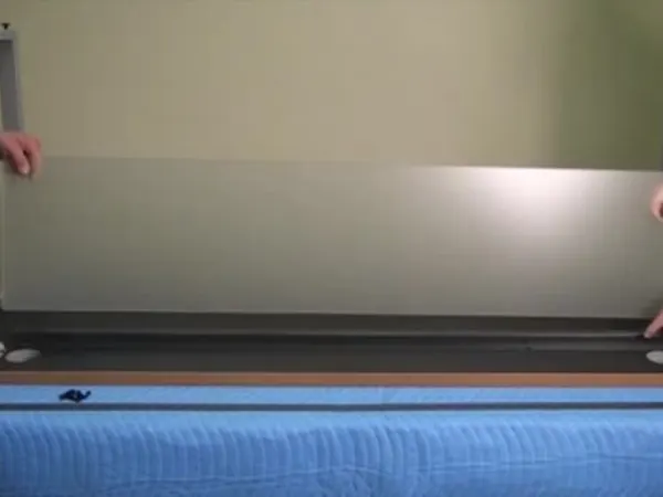 Voi Installation - Extra Strut and Floating Modesty Panel