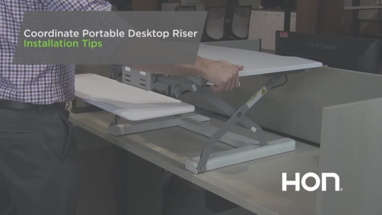 Coordinate Portable Desktop Riser video link