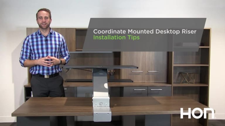 Coordinate Mounted Desktop Riser video link