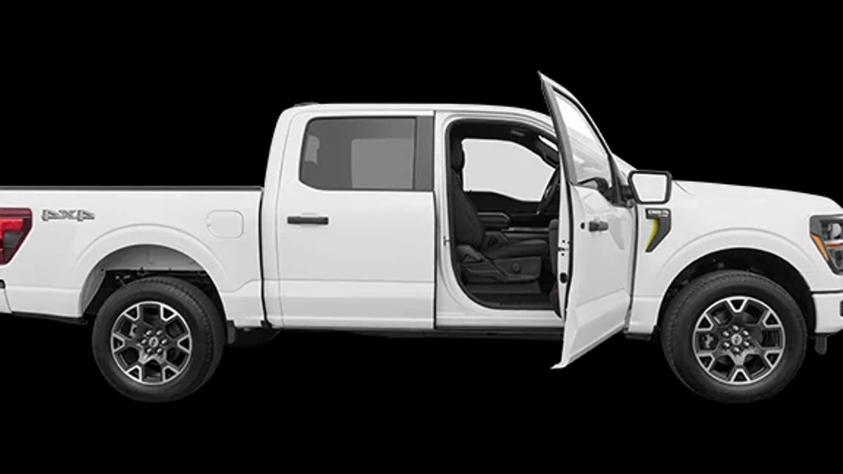 2027 Ford F-150 | Driver's side profile with drivers side door open.