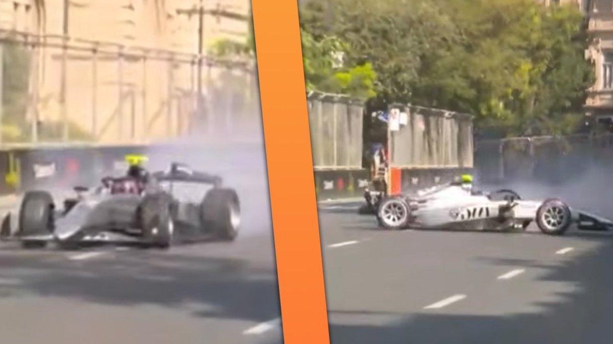 Herta Spins to Avoid Crash at Baku Qualifying - colton herta spin