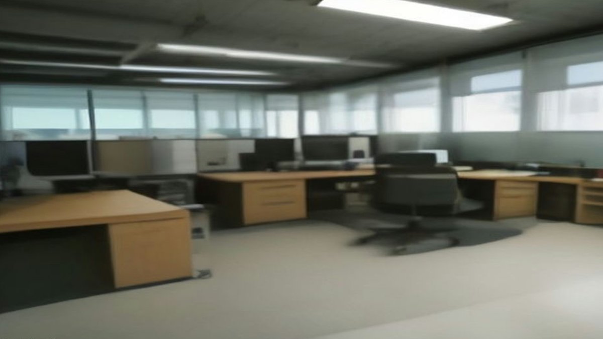 Accounting office workspace computers.