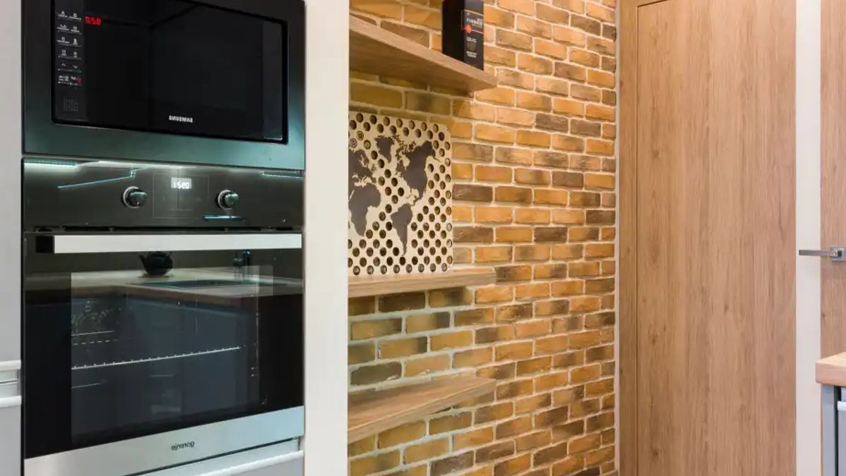 Oven in a kitchen.