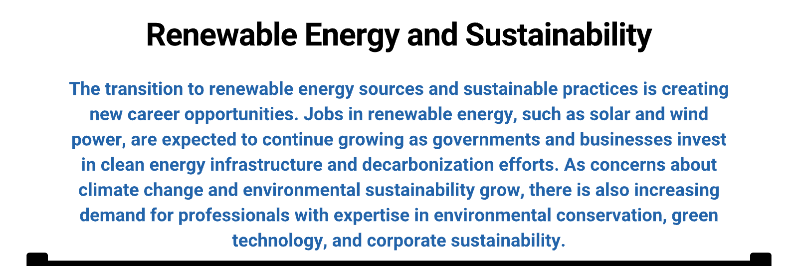 A banner saying Renewable Energy and Sustainability.