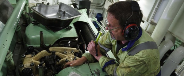 The operation of engines, pumps, propeller shafts, electronic equipment, and auxiliary equipment such as refrigerators and communication equipment is supervised, coordinated, and adjusted by ship engineers.