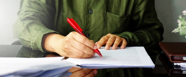 Proofreaders check documents for spelling and grammatical errors.