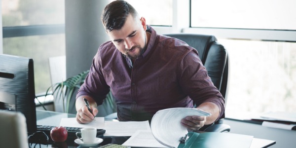 A controller looking over an organization's financials.