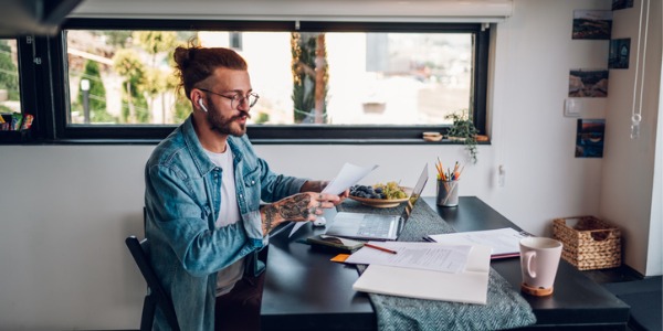 A music promoter negotiating a contract.