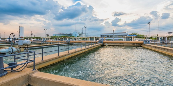 A water treatment plant.