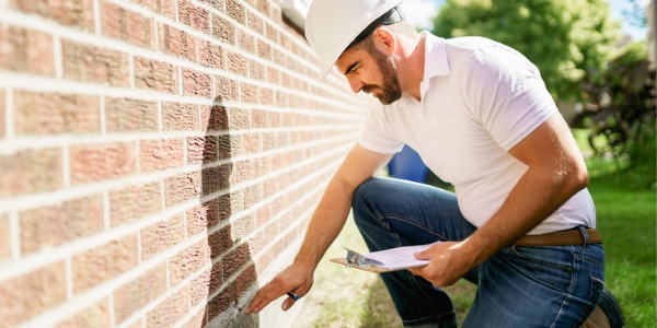 A building inspector making sure a building is up to code and safe for use.