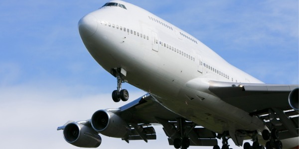 An older Boeing 747 airplane that a flight engineer monitors.