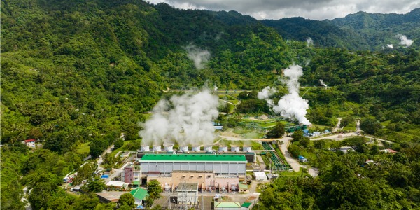 A geothermal power plant.