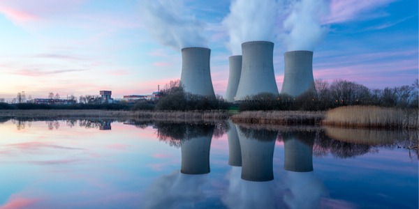 A nuclear power plant.