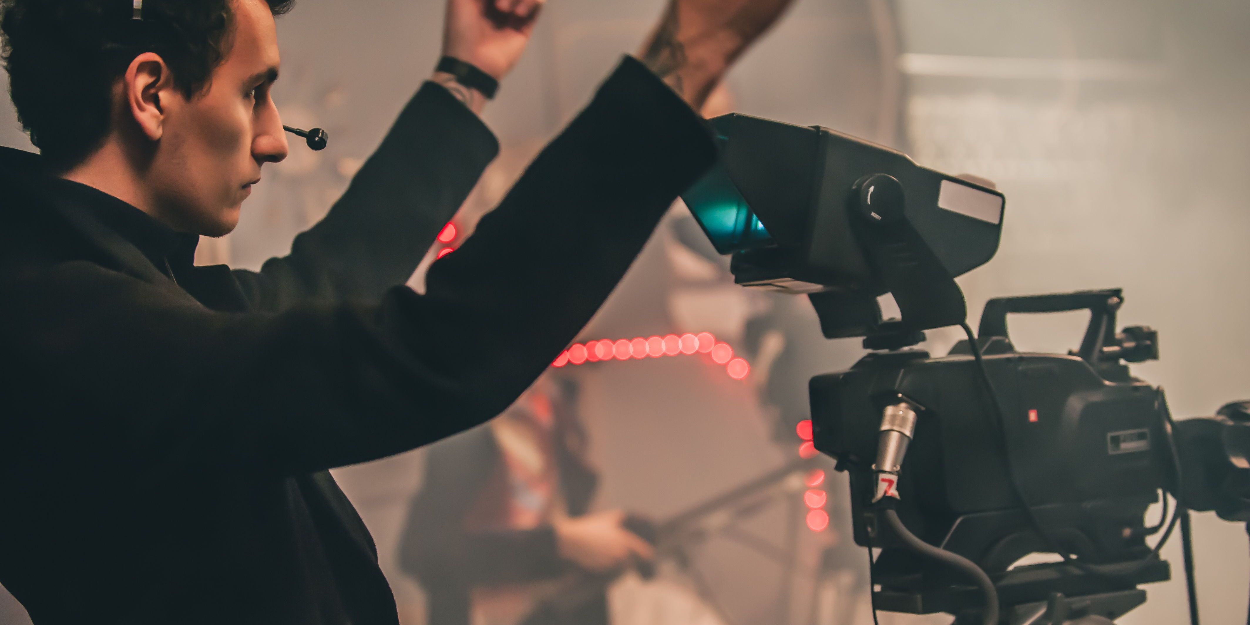 An experimental filmmaker working behind the camera.