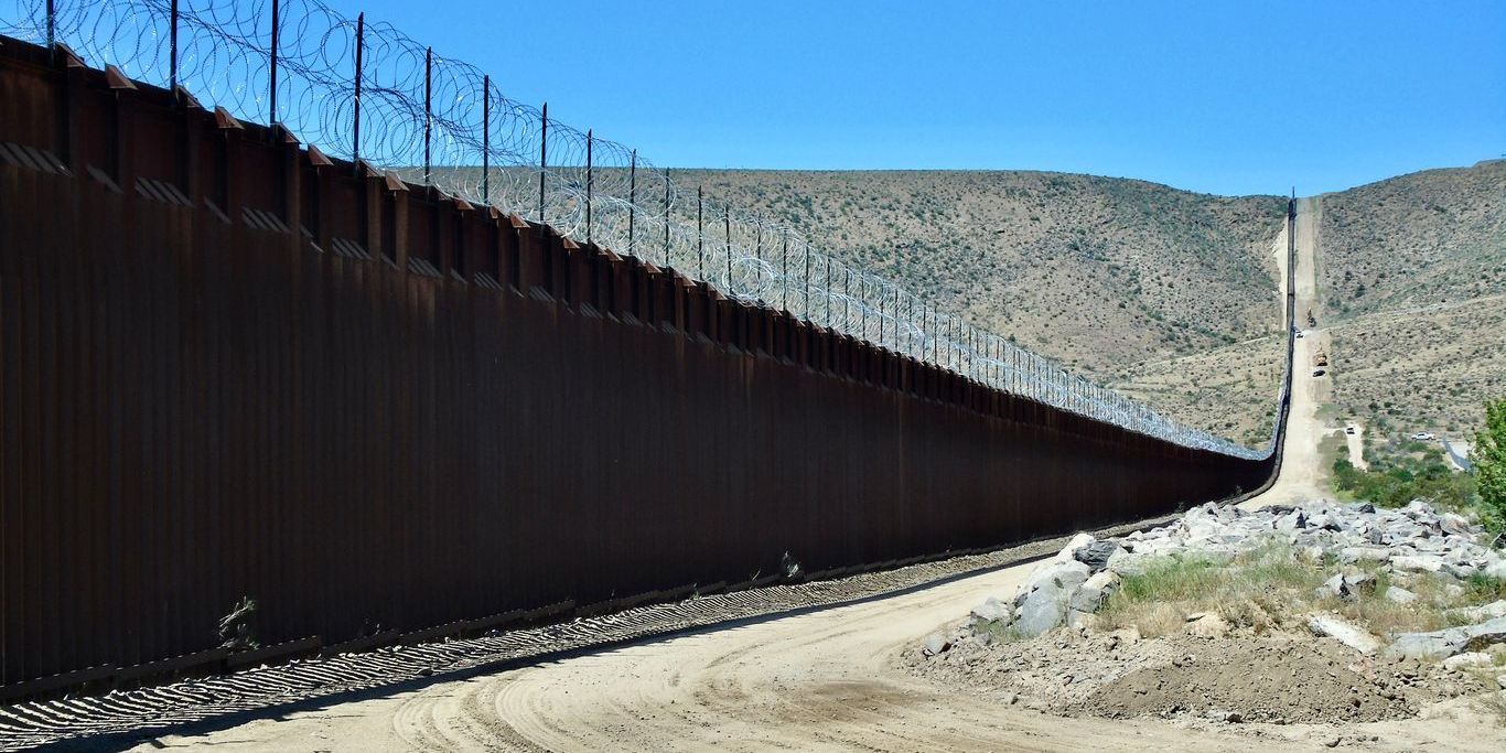 The US/Mexico border, patrolled by border patrol agents.