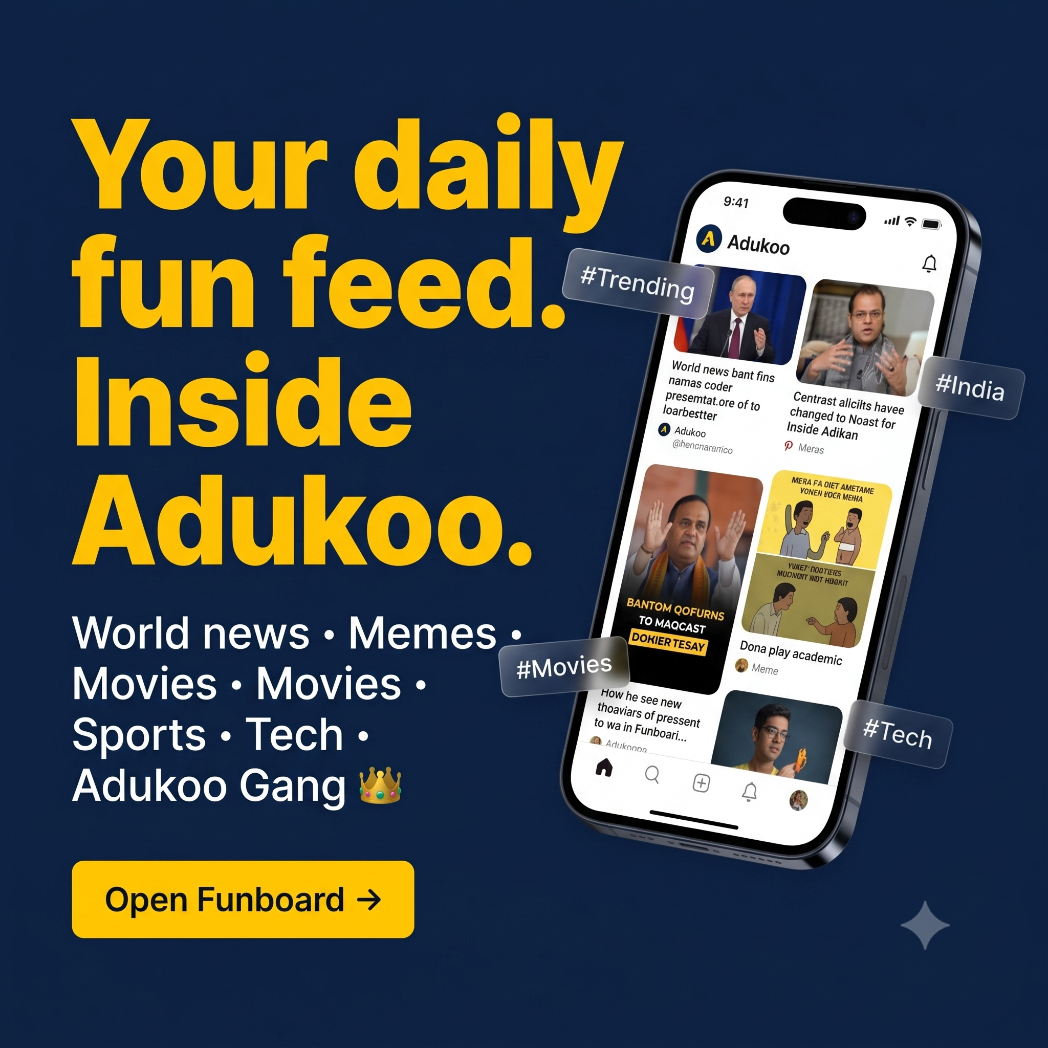 Join Adukoo Gang ! Post your Update to this World !