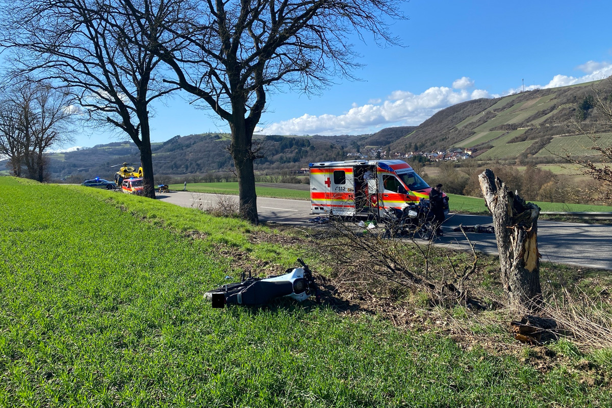Rehborn – Motorradfahrer beim Überholen schwer verletzt 