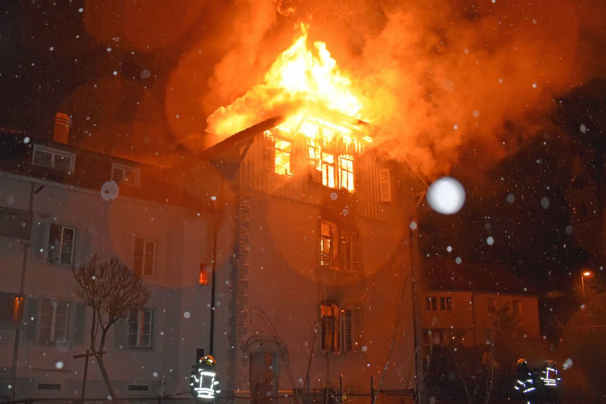 Rickenbach LU – Erneuter Brand in einem Mehrfamilienhaus 
