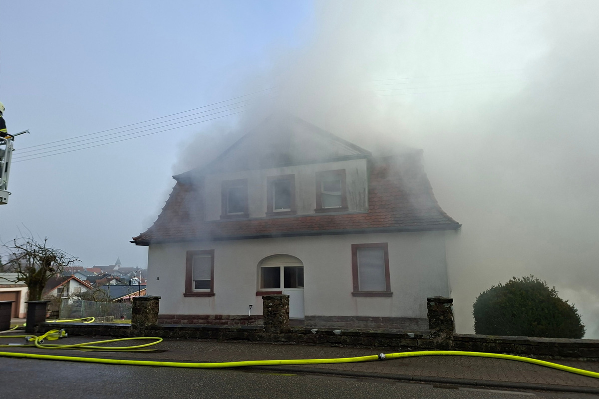 Hermersberg – Zwei Tote nach Brand eines Einfamilienhauses