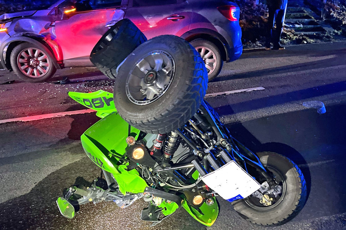 Engelskirchen – Quad-Fahrer bei Kollision mit Pkw schwer verletzt