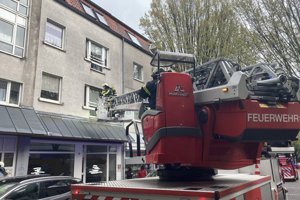 Bochum – Frau bei Wohnungsbrand schwer verletzt