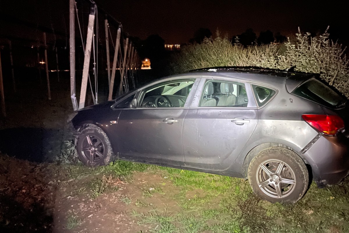 Uttwil TG - Von der Strasse abgekommen und in Obstplantage gelandet