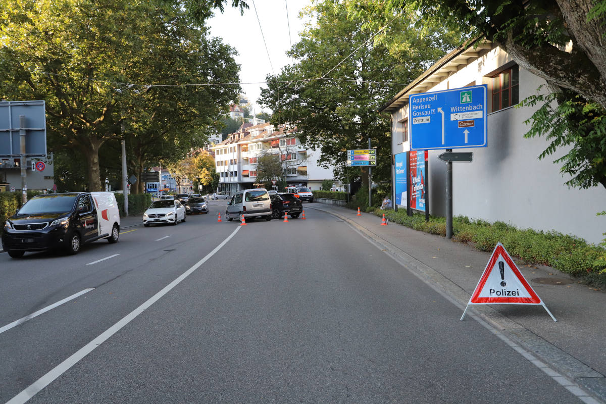 St. Gallen – Verkehrsunfall mit Sachschaden